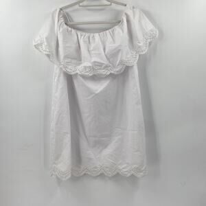 NWT Sugar Lips Christine white off the shoulder dress mini dress